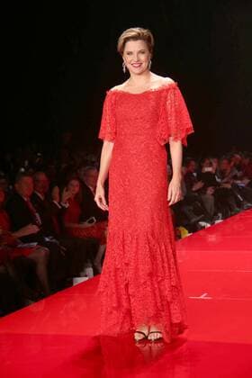 February 9, 2017 - New York, New York, U.S. - LUCY LAWLESS attends the American Heart Association s Go Red for Women Red Dress Collection, presented by Macy s.Hammerstein Ballroom,NYC.February 9, 2017.Photos by , Photos Inc.2017 New York U.S. - ZUMAms4_ 20170209_zaf_ms4_022 Copyright: xSoniaxMoskowitzx