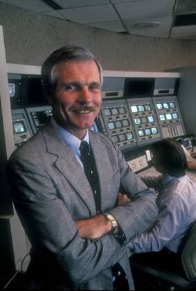 Apr 25, 2005; Atlanta, GA, USA; (File Photo. Date Unknown) TED TURNER in early CNN control room, Atlanta, Georgia, mid 1980 s.. - ZUMAn03_ 20050425_mar_n03_040 Copyright: xRobinxNelsonx