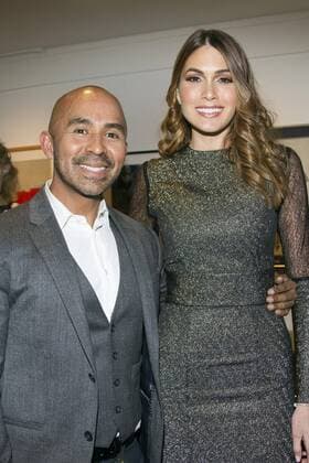 Former Miss Universe Gabriela Isler poses with Colombian designer Raul Penaranda (L) during Penaranda s Fall-Winter collection show at the New York Fashion Week in New York, USA, 10 February 2017. New York Fashion Week, Colombian Carlos Penaranda !ACHTUNG: NUR REDAKTIONELLE NUTZUNG!  Copyright: xMiguelxRajmilx NYK01 20170211-636223805893162607