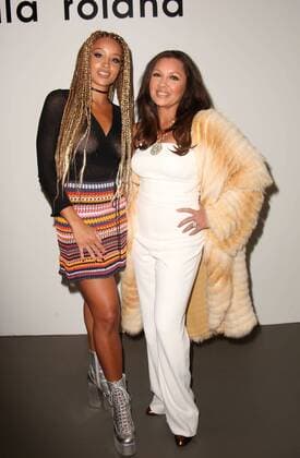 February 10, 2017 - New York, New York, U.S. - LION BABE (JILLIAN HERVEY) and her mom VANESSA WILLIAMS attend the Pamella Roland F W 2017 Fashion Show.Pier 59, Chelsea Piers, NYC.February 10, 2017.Photos by , Photos Inc.2017 New York U.S. - ZUMAms4_ 20170210_zaf_ms4_001 Copyright: xSoniaxMoskowitzx