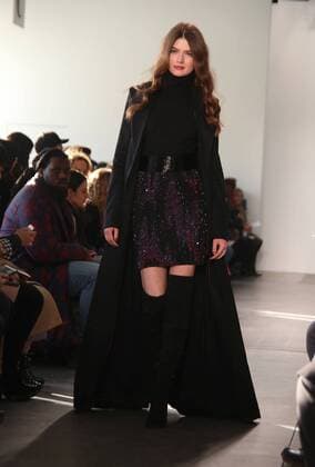 February 10, 2017 - New York, New York, U.S. - The Pamella Roland F W 2017 Fashion Show.Pier 59, Chelsea Piers, NYC.February 10, 2017.Photos by , Photos Inc.2017 New York U.S. - ZUMAms4_ 20170210_zaf_ms4_029 Copyright: xSoniaxMoskowitzx