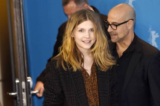 Clemence Poesy and Stanley Tucci during the Final Portrait photocall at the 67th Berlin International Film Festival Berlinale 2017 on February 11, 2017 in Berlin, Germany. Foto:xC.xNiehausx xFuturexImage