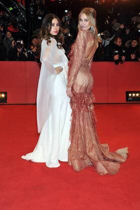 67th Berlin International Film Festival. Red Carpet film Final Portrait . Pictured: Mandy Bork; Milena Karl  Copyright: xLennyx xIPAx xPoolxRoma2x