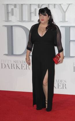 English author E. L. James attending the Fifty Shades Darker UK premiere, held at London s Odeon Leicester Square. FEBRUARY 9th 2017  GBHx17302