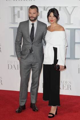 Northern Irish actor Jamie Dornan and wife Amelia Warner attending the Fifty Shades Darker UK premiere, held at London s Odeon Leicester Square. FEBRUARY 9th 2017  GBHx17302