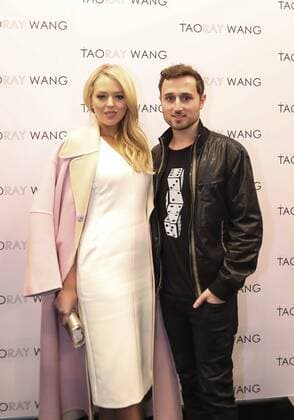 (170211) -- NEW YORK, Feb. 11, 2017 -- Tiffany Trump and her boyfriend Ross Mechanic pose for a photo at the backstage before the fashion show of Chinese designer Wang Tao during the New York Fashion Week in New York, the United States, on Feb. 11, 2017. At the invitation of the designer Wang Tao, Tiffany Trump, daughter of U.S. President Donald Trump, watched the Taoray Wang show as a guest on Saturday. ) U.S.-NEW YORK-FASHION WEEK-TIFFANY TRUMP WangxYing 