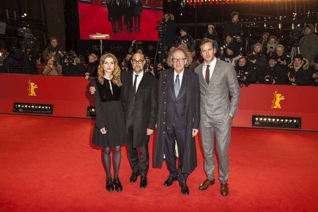 Clemence Poesy, Stanley Tucci, Geoffrey Rus und Armie Hammer auf der Berlinale 2017 Clemence Poesy, Stanley Tucci, Geoffrey Rus und Armie Hammer (v.l.n.r.) auf der Berlinale für den Film Final Portrait am 11.02.2017