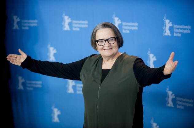 February 12, 2017 - Berlin, Germany - Polish director Agnieszka Holland poses for photographers during a photocall for the film Pokot (Spoor) in competition at the 67th Berlinale film festival in Berlin on February 12, 2017. Berlin Germany  - ZUMAn230 20170212_zaa_n230_028 Copyright: xCoolmediax