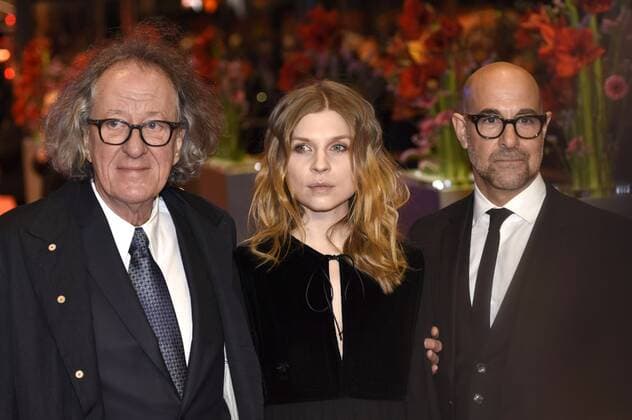 Geoffrey Rush, Clemence Poesy and Stanley Tucci attending the Final Portrait premiere at the 67th Berlin International Film Festival Berlinale 2017 at Berlinale Palast on February 11, 2017 in Berlin, Germany. Foto:xC.xNiehausx xFuturexImage