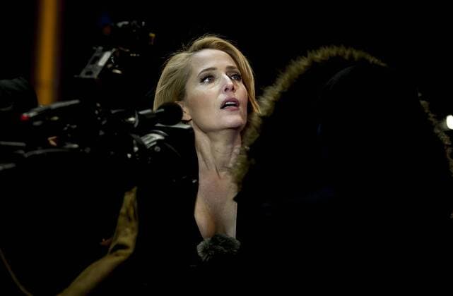 February 12, 2017 - Berlin, Germany - Actress Gillian Anderson attends the Viceroys House red Carpet during the 67th Berlinale International Film Festival Berlin at Grand Hyatt Hotel on February 12, 2017 in Berlin, Germany. Berlin Germany  - ZUMAn230 20170212_zaa_n230_375 Copyright: xCoolmediax