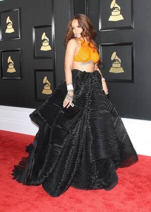 February 12, 2017 - Los Angeles, CA, United States - 12 February 2017 - Los Angeles, California - Rihanna. 59th Annual GRAMMY Awards held at the Staples Center. Photo Credit: AdMedia Los Angeles United States - ZUMAa123 20170212_zaa_a123_038 Copyright: xAdmediax