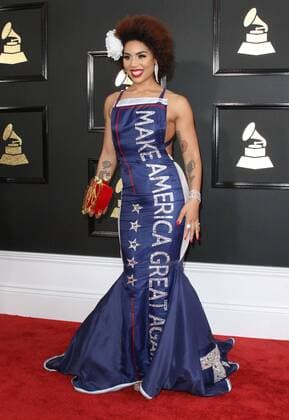 February 12, 2017 - Los Angeles, CA, United States - 12 February 2017 - Los Angeles, California - Joy Villa. 59th Annual GRAMMY Awards held at the Staples Center. Photo Credit: AdMedia Los Angeles United States - ZUMAa123 20170212_zaa_a123_136 Copyright: xAdmediax