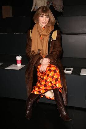February 12, 2017 - New York, New York, U.S. - ANNA WINTOUR attends the Prabal Gurung F W 2017 Fashion Show.Skylight Clarkson Sq, NYC.February 12, 2017.Photos by , Photos Inc.2017 New York U.S. - ZUMAms4_ 20170212_zaf_ms4_040 Copyright: xSoniaxMoskowitzx