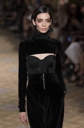 New York: Fashion Week Fall 2017 Christian Siriano Model walks runway for Christian Siriano collection during New York Fashion week Fall 2017 at Plaza Hotel  LevxRadin