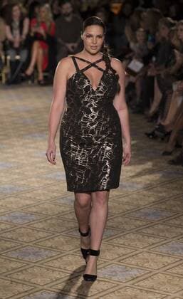 New York: Fashion Week Fall 2017 Christian Siriano Model walks runway for Christian Siriano collection during New York Fashion week Fall 2017 at Plaza Hotel  LevxRadin