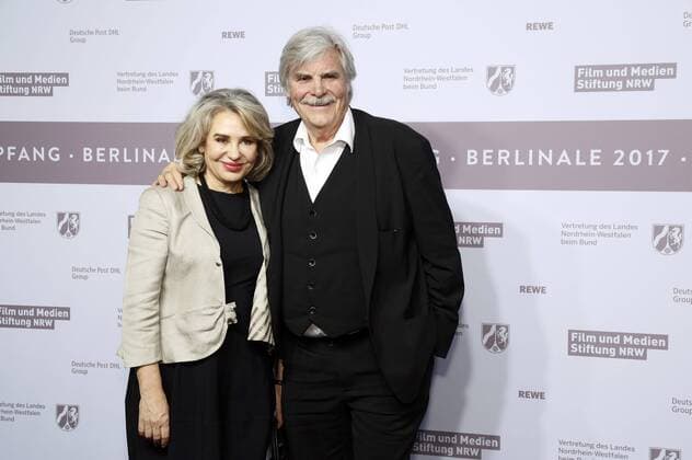 Peter Simonischek mit Ehefrau Brigitte Karner beim NRW Empfang 2017 während der Berlinale 2017 in der Vertretung des Landes Nordrhein-Westfalen. Berlin, 12.02.2017 Foto:xD.xBedrosianx xFuturexImage