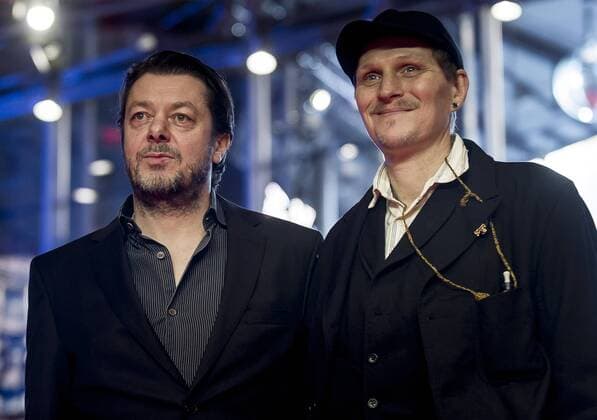 February 13, 2017 - Berlin, Germany - Film director Thomas Arslan (L) and Actor Georg Friedrich attend the Bright Nights (Helle Naechte) premiere during the 67th Berlinale International Film Festival Berlin at Berlinale Palace on February 13, 2017 in Berlin, Germany. Berlin Germany  - ZUMAn230 20170213_zaa_n230_005 Copyright: xCoolmediax