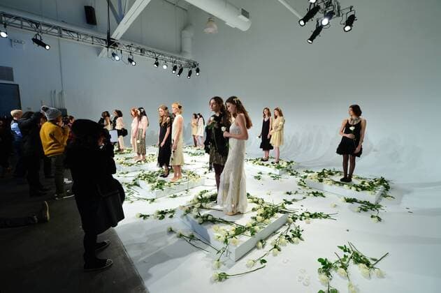 A photographer takes photos of the models at the Memere presentation at New York Fashion Week: Pier 59 Studios on February 13, 2017 in New York City.  NYP201702131019 ANDREAxHANKS