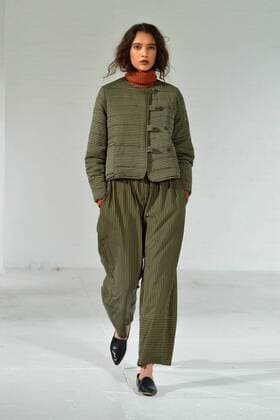 A model walks on the runway at the Mara Hoffman fashion show at New York Fashion Week: The Shows at Shop Studios on February 13, 2017 in New York City.  NYP201702131037 ANDREAxHANKS