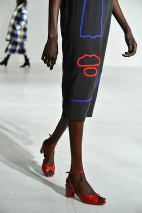 A model walks on the runway at the Mara Hoffman fashion show at New York Fashion Week: The Shows at Shop Studios on February 13, 2017 in New York City.  NYP201702131025 ANDREAxHANKS