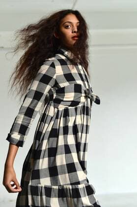 A model walks on the runway at the Mara Hoffman fashion show at New York Fashion Week: The Shows at Shop Studios on February 13, 2017 in New York City.  NYP201702131042 ANDREAxHANKS