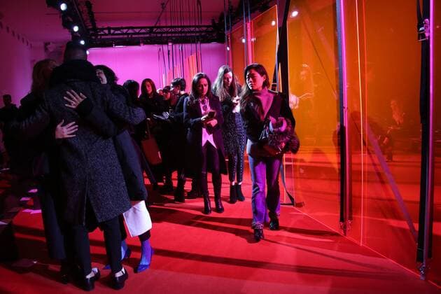 February 13, 2017 - New York, New York, U.S. - Phillip Lim F W 2017 Fashion Show.Spring Studios, NYC.February 13, 2017.Photos by , Photos Inc.2017 New York U.S. - ZUMAms4_ 20170213_zaf_ms4_032 Copyright: xSoniaxMoskowitzx