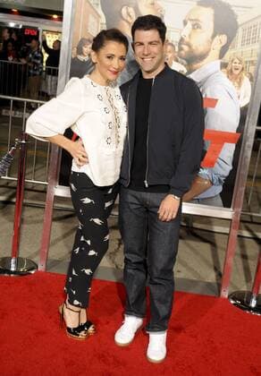 Max Greenfield & wife Tess Sanchez FIST FIGHT FILM PREMIERE Los Angeles Patrick Rideaux PicturePerfect