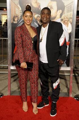 Tracy Morgan & wife Megan Wollover FIST FIGHT FILM PREMIERE Los Angeles Patrick Rideaux PicturePerfect