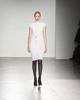 New York Fashion week Fall 2017 - Zang Toia Model walks runway for Zang Toi collection during New York Fashion week Fall 2017 at Pier 59  LevxRadin