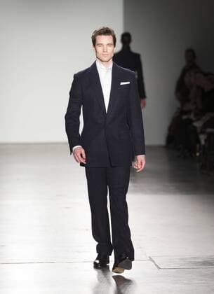 New York Fashion week Fall 2017 - Zang Toia Cory Stearns walks runway for Zang Toi collection during New York Fashion week Fall 2017 at Pier 59  LevxRadin