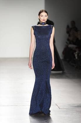 New York Fashion week Fall 2017 - Zang Toi Model walks runway for Zang Toi collection during New York Fashion week Fall 2017 at Pier 59  LevxRadin