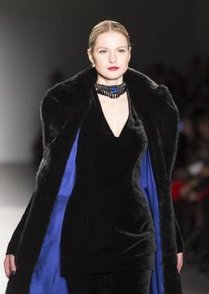 New York Fashion week Fall 2017 - Zang Toi Model walks runway for Zang Toi collection during New York Fashion week Fall 2017 at Pier 59  LevxRadin