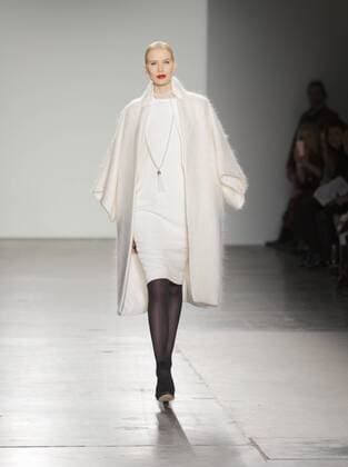 New York Fashion week Fall 2017 - Zang Toi Model walks runway for Zang Toi collection during New York Fashion week Fall 2017 at Pier 59  LevxRadin