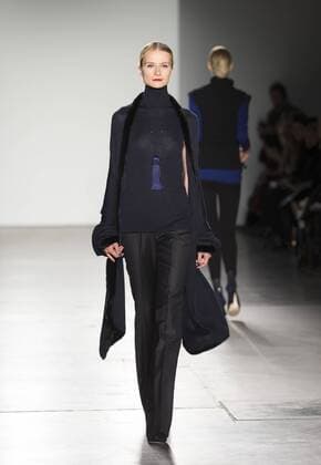 New York Fashion week Fall 2017 - Zang Toia Model walks runway for Zang Toi collection during New York Fashion week Fall 2017 at Pier 59  LevxRadin