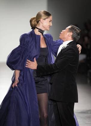 New York Fashion week Fall 2017 - Zang Toi Designer Zang Toi & model walk runway for Zang Toi collection during New York Fashion week Fall 2017 at Pier 59  LevxRadin
