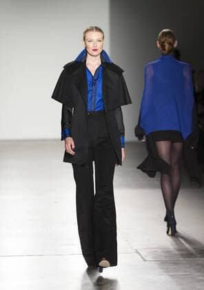 New York Fashion week Fall 2017 - Zang Toi Model walks runway for Zang Toi collection during New York Fashion week Fall 2017 at Pier 59  LevxRadin