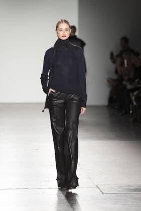 New York Fashion week Fall 2017 - Zang Toi Model walks runway for Zang Toi collection during New York Fashion week Fall 2017 at Pier 59  LevxRadin
