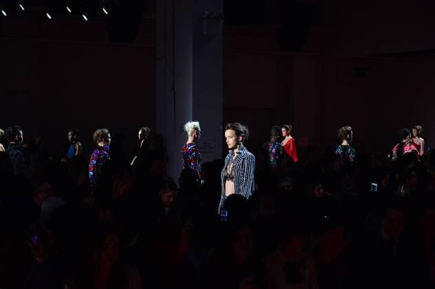 New York Fashion Week - Naeem Khan Modenschau Models walk on the runway at the Naeem Khan fashion show at New York Fashion Week: The Shows at Gallery 2 Skylight Clarkson Sq on February 14, 2017 in New York City.  NYP201702141069 ANDREAxHANKS