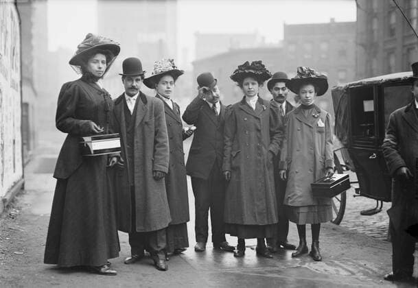 December 12, 2016 - Group of Collectors for Italian Sufferers of 1908 Messina, Italy Earthquake, New York City, New York, USA, Bain News Service, January 1909 - ZUMAg145 20161212_zza_g145_002 Copyright: xJTxVintagex