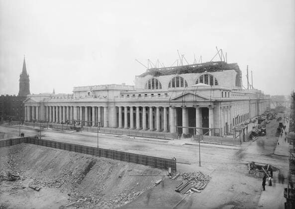December 14, 2016 - Pennsylvania Station Under Construction, New York City, New York, USA, Bain News Service, May 1909 - ZUMAg145 20161214_zza_g145_022 Copyright: xJTxVintagex