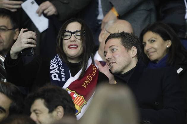 February 14, 2017 - Paris, France - Liv Tyler (L) and husband Royston Langdon of ArcKid attend the UEFA Champions League round of 16 first leg football match between Paris Saint-Germain and FC Barcelona on February 14, 2017 at the Parc des Princes stadium in Paris. (Credit Image: Â© Geoffroy Van Der Hasselt NurPhoto via ZUMA Press) Paris Saint-Germain v FC Barcelona - UEFA Champions League Round of 16: First Leg ZUMAPRESS.com  ZUMA-20170214_zaa_n230_575.jpg