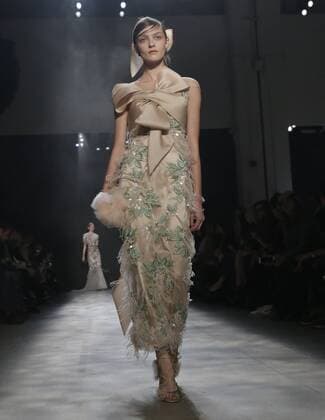 Models walk on the runway at the Marchesa fashion show at New York Fashion Week at Skylight Clarkson Sq on February 15, 2017 in New York City.  NYP20170215102 JOHNxANGELILLO