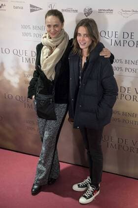 Blanca Suelves and his daughter Blanca Osorio Suelves attends to the premiere of the film Lo que de verdad importa in Madrid, Spain. February 15, 2017.  (20170215049)