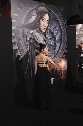 Jing Tian THE GREAT WALL FILM PREMIERE Hollywood Patrick Rideaux PicturePerfect