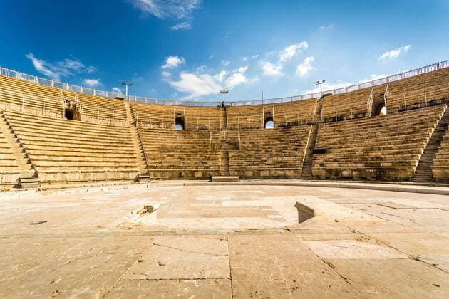  Die Ruinen der antiken Caesarea Maritima, historische Stadt Palästina, Israel, Asien Copyright: imageBROKER/JacekxSopotnicki ibxjas04474914.jpg