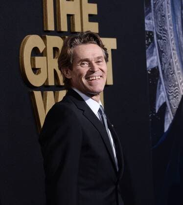 Cast member Willem Dafoe attends the premiere of the motion picture fantasy thriller The Great Wall at the TCL Chinese Theatre in the Hollywood section of Los Angeles on February 15, 2017. Storyline: European mercenaries searching for black powder become embroiled in the defense of the Great Wall of China against a horde of monstrous creatures.  LAP2017021519 JIMxRUYMEN