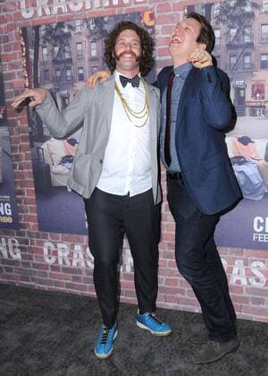 February 15, 2017 - Hollywood, CA, United States - 15 February 2017 - Hollywood, California - T.J. Miller, Pete Holmes. Los Angeles premiere of HBO s Crashing held at Avalon Hollywood. Photo Credit: AdMedia Hollywood United States - ZUMAa123 20170215_zaa_a123_102 Copyright: xBirdiexThompsonx