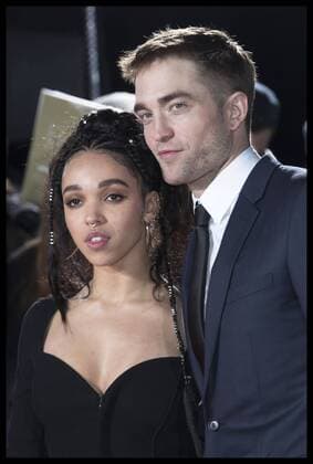 . 16 02 2017. London, United Kingdom. Robert Pattinson and partner FKA Twigs arriving at The Lost City of Z premiere in London.  xStephenxLockx xi-Imagesx IIM-14400-0038