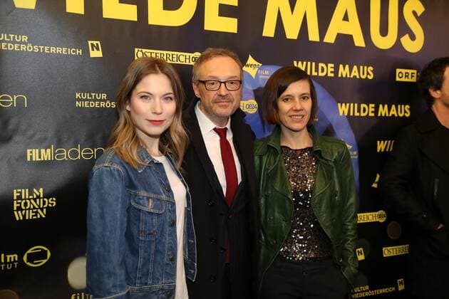 WILDE MAUS - Premiere in Wien Wien, Gartenbau Kino, 16. 02. 2017 Nora von WALDSTÄTTEN, Josef HADER, Pia HIERZEGGER