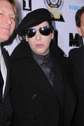 February 16, 2017 - Los Angeles, CA, United States - 16 February 2017 - Los Angeles, California - Marilyn Manson. 7th Annual Guild of Music Supervisors Awards held at The Theater at Ace Hotel. Photo Credit: AdMedia Los Angeles United States - ZUMAa123 20170216_zaa_a123_005 Copyright: xBirdiexThompsonx